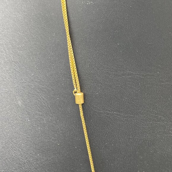 Madewell Floating Arrow Chevron Chain Necklace Adjustable Casual Work Evening - Picture 4 of 4